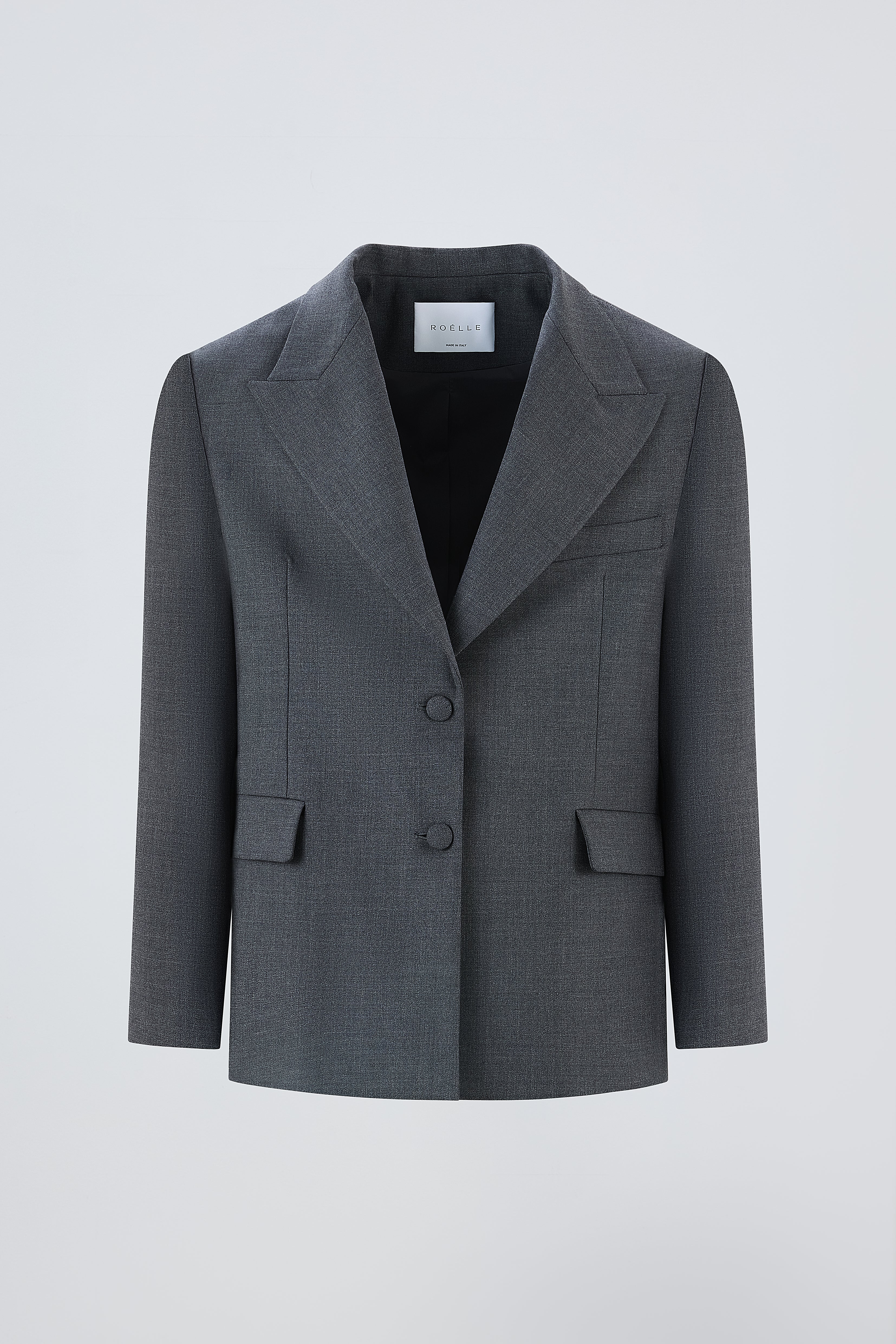 BLAZER MONOPETTO CON SPALLA STRUTTURATA