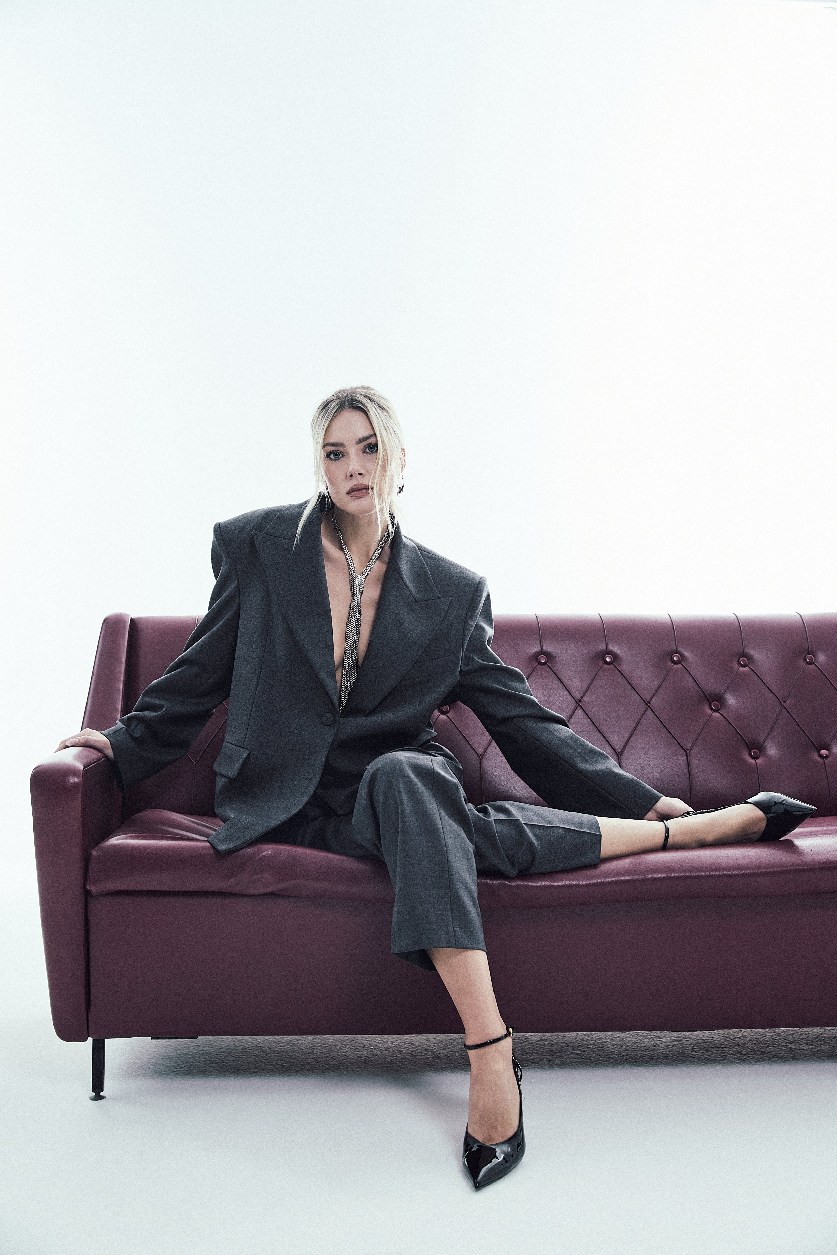 BLAZER MONOPETTO CON SPALLA STRUTTURATA