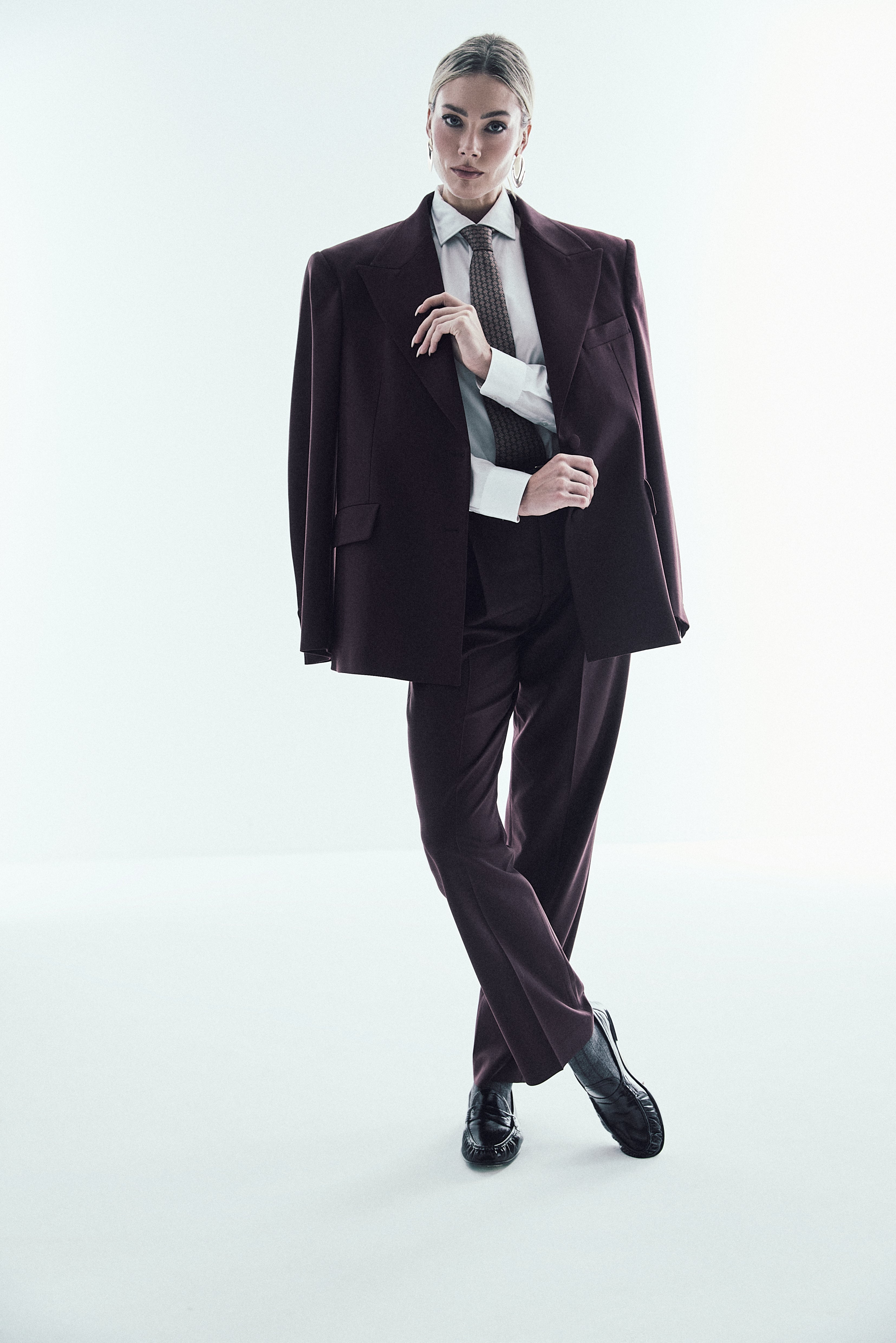 BLAZER MONOPETTO CON SPALLA STRUTTURATA