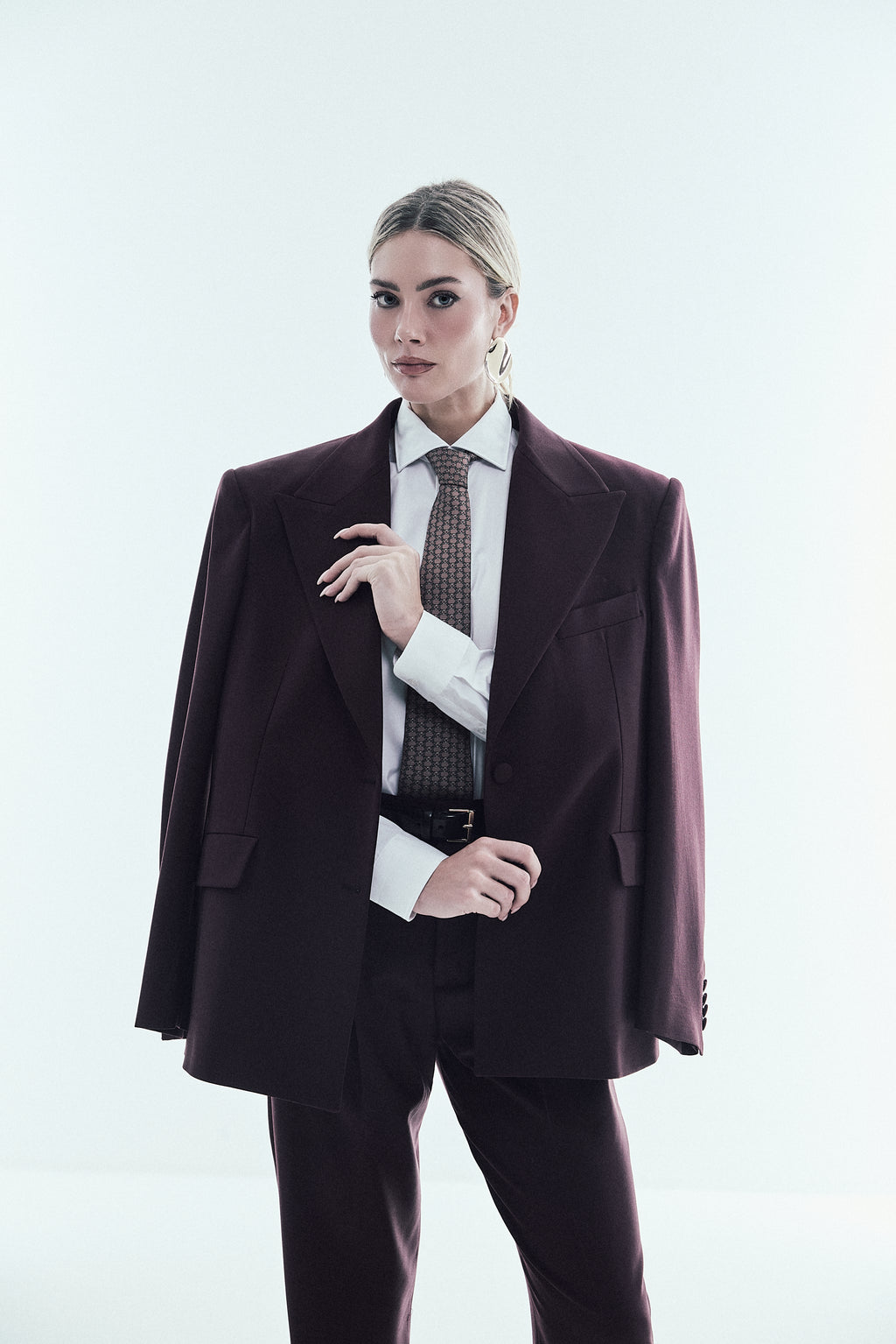 BLAZER MONOPETTO CON SPALLA STRUTTURATA